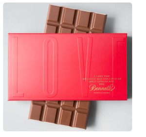 BENNETTS OF MANGAWHAI I LOVE YOU MESSAGE BAR, Chocolate Flowers By Joanne