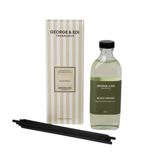 George & Edi 200ml Diffuser Refill, Candle and Room Fragrance Flowers By Joanne