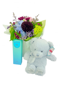My First Teddy Gift Set, Gift Pack Flowers By Joanne
