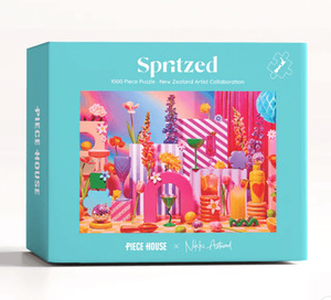 PieceHouse Spritzed - 1000 Piece Puzzle, Puzzle Flowers By Joanne
