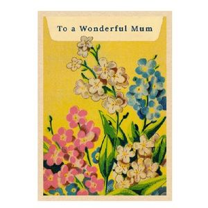 To A Wonderful Mum - Mother's Day Card, Cards and Books Flowers By Joanne