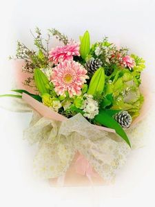 Christmas Pastel Florists Choice Bouquet, Christmas Flowers By Joanne