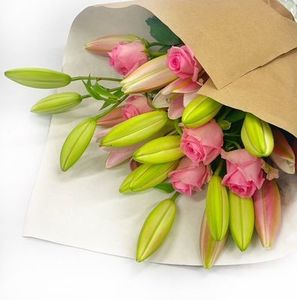 Bouquet: Roses & Lily, Bouquet Flowers By Joanne