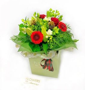 Christmas Classic Bouquet, Christmas Flowers By Joanne