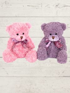 Soft Toys Hospital: Ivy bear - pink or purple (H)