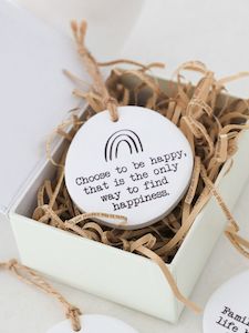 Heartfelt Ceramic Messages 1: Tiny treasures Happy