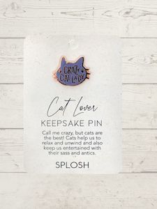 Keepsake Pins: Keepsake pin - Cat lover