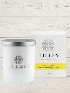 Candles 1: Tilley Soy Scented Candle – Spiced Pear