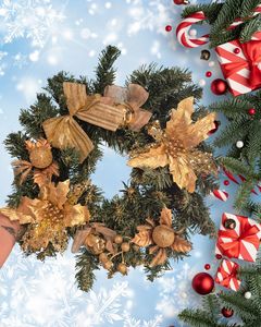 Christmas 2025: Christmas wreath - gold