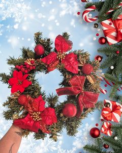 Christmas 2025: Christmas wreath - red