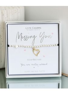 Life Charm Jewellery: Missing You Bracelet NZ – Life Charms Sympathy & Thinking of You Gift