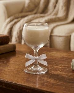 All: Handmade Soy Candle in wine glass – Available in a Range of Scents (H)