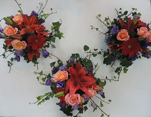 Coloured Table Arrangement