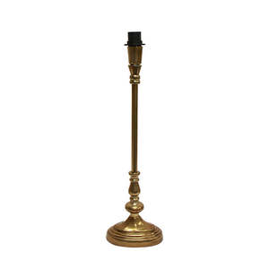 Lamps: Antique Gold Oval Lamp Base
