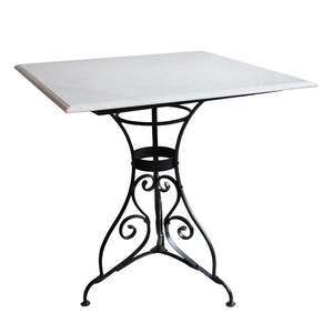 Furniture: Square Paris Table Marble Top
