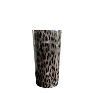 Le Monde VASE W/ LEOPARD PATTERN