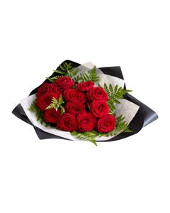 Valentines Day: Twelve Roses - Gift Wrapped