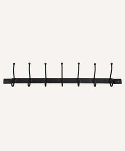 French Country Collection: Old Metal 7 Hook Bar