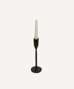 French Country Collection: Dax black candle holder Small