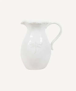 Jugs: Dragonfly Stoneware White Jug Small