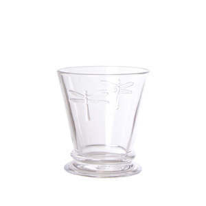 Drinkware: French Country Dragonfly Tumbler ~ set of 4