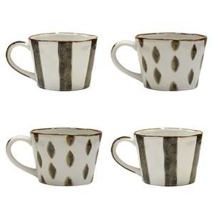 Drinkware: Zanibar Mugs, spotted or striped