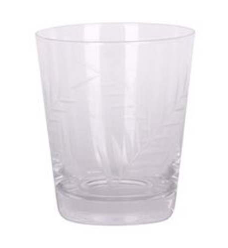 Drinkware: LEAF CUT SHORT TUMBLER GLASS