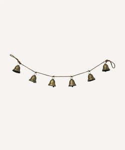Christmas Decor: Bell On Strand Gold