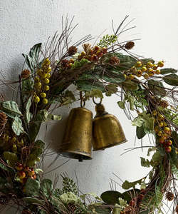 Christmas Decor: Gold Bell Tall