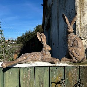 Easter: Walnut Country Hare ~ Standing Earth