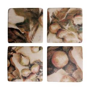 Ivy & Fig Coasters ~ Set of 4
