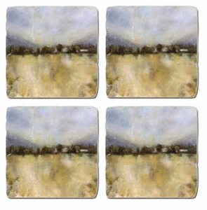Harvest Coaster Set `~ 4 pieces