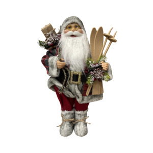 Standing Santa in Tartan