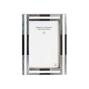 Picture Frames: Charcoal Stripe Photo Frame 4x6"