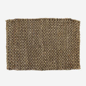 100% Jute Aubergine & Natural Door Mat 900L x 600W