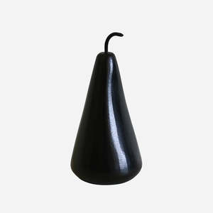 Homewares: Large Marble Decorative Pear in Black