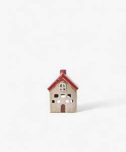 Alsace Tea Light Villa Red White