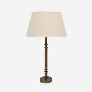 Candle Lamp Base in Brass Finish