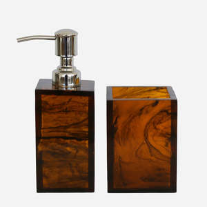 Set of Tortoise Bathroom Accessories