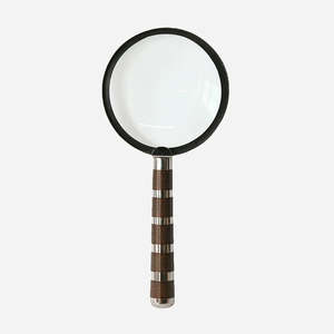 Magnifying Glass with Bronze & Silver Sections
