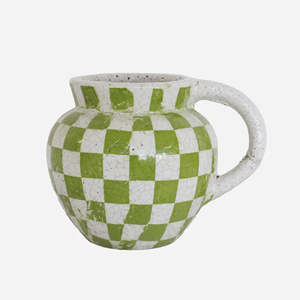 Lime Checker Jug