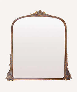 Giftware And Homeware: Belle Vie Mantle Mirror Antique Gold