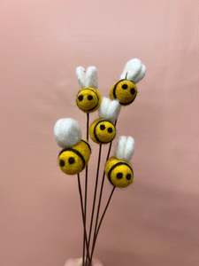 Gifts: Felt Stems - Bees, Hearts & Daisies