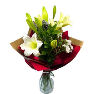 Products: Christmas Lillies Floral Bouquet