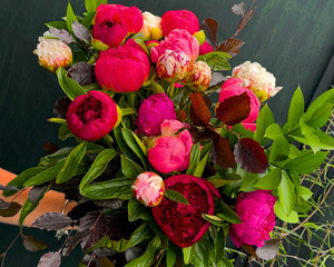 Peonies Floral Bouquet