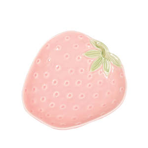 Pink Strawberry Plate