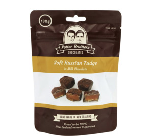 Products: Soft Russian Fudge in creamy milk chocolate - Flowers that Wow- Florist - South Auckland Delivery