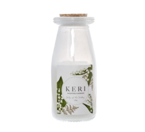 Products: Milk Jar Candle Melody Valley of Lily - Flowers that Wow- Florist - South Auckland Delivery