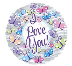 Products: I Love You Butterfly Balloon - Flowers that Wow- Florist - South Auckland Delivery