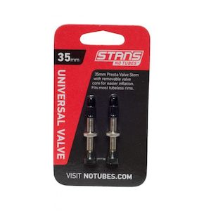 Stan's NoTubes Universal Presta Valve Set (Pair) - Brass